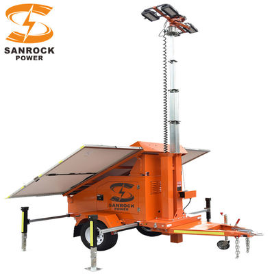 comprar Torres de iluminação a energia solar 5 secções de altura 7M Torre Luz solar online manufacture