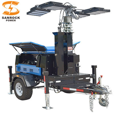 comprar Torres de iluminação móveis movidas a diesel 6kw/50hz 7.5kw/60hz Torre de iluminação telescópica online manufacture