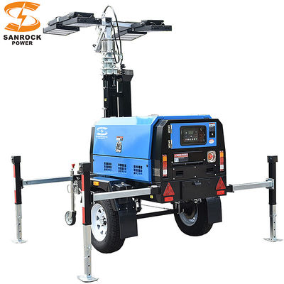 comprar Torre de luz de emergência exterior Gerador a diesel Altura 7,5 m 9 m Resistência ao vento online manufacture