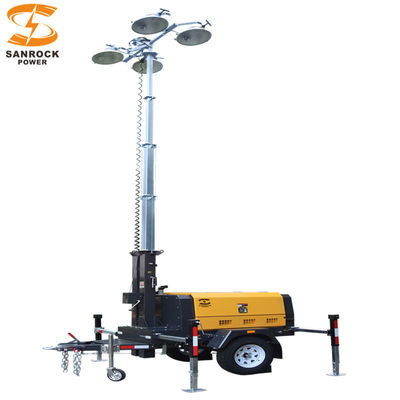 comprar 2 rodas portavel torre de luz gerador de desempenho estável torre de luz rebocável online manufacture