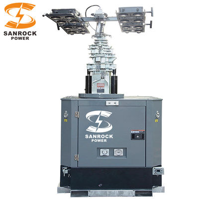 comprar 6kw/9kw Diesel Generator Light Tower Outdoor Emergency Trailer Lighting Tower 230VAC online manufacture