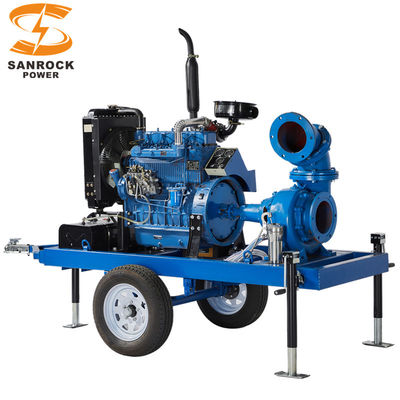 comprar Bomba de água de alta pressão de duas rodas eficiente Bomba de água diesel de irrigação agrícola online manufacture