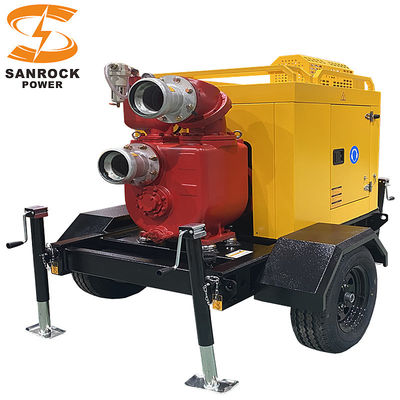 comprar 80-120L bomba de irrigação móvel movida a diesel controle de inundação reboque bomba de pressão de água online manufacture