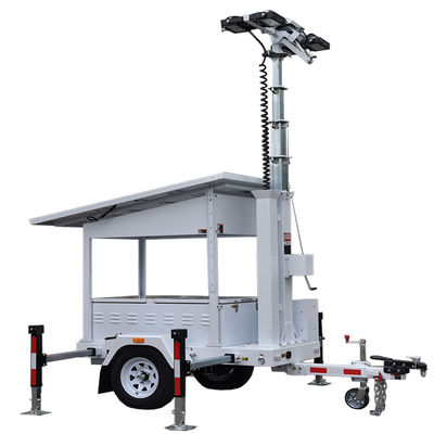 comprar Torre de Luz Solar Durável de Bateria com Mastro de 7M e Eixo Único para Operações de Mineração, Fabricantes de Torres de Luz Móveis online manufacture