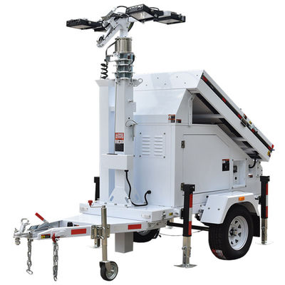 comprar 19,2 Horas de Autonomia Torre de Iluminação Solar Ecológica de Eixo Único para Eventos ao Ar Livre e Vigilância online manufacture