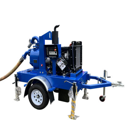 comprar Manufacturer Trailer Mounted Water Pump Open Rack Self Priming Pump Trash Water Pump Set online manufacture