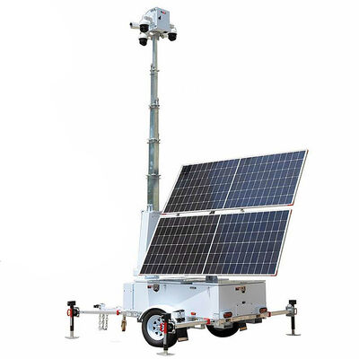 Comprar Torre de vigilância portátil Conectividade sem fio Sistema de iluminação de 360 graus Torre de iluminação solar online manufacture