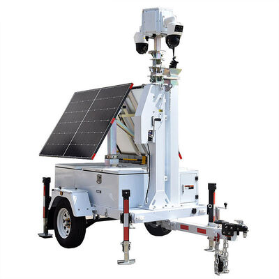 Comprar Gerador Torre de luz aproveitamento de energia solar câmeras de vigilância móvel Torre de luz solar online manufacture