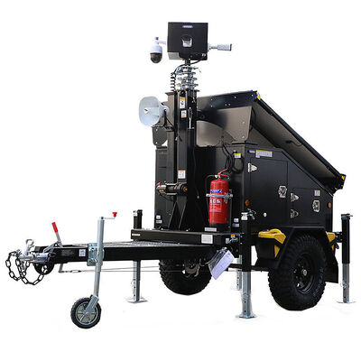 comprar Torres de Luz Solar para Canteiros de Obras Sistema de Vigilância CCTV Rotativo Torre de Iluminação Torres de Iluminação Alimentadas por Energia Solar online manufacture