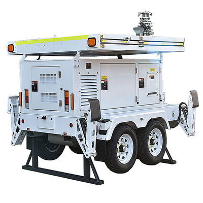 comprar Torre de Iluminação Montada em Reboque Personalizada para Canteiro de Obras Rodoviárias, Torre de Luz Solar, Torre de Luz de Alta Eficiência online manufacture