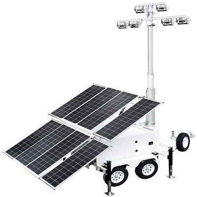 comprar Torre de luz solar de mastro de elevação automática Durável usando gerador portátil Torre de luz online manufacture