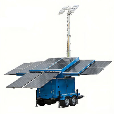 Comprar Power de espera Mobile Solar Light Tower Grande área Iluminação do local Conveniente Site Transfer Trailer Montado Light Tower online manufacture