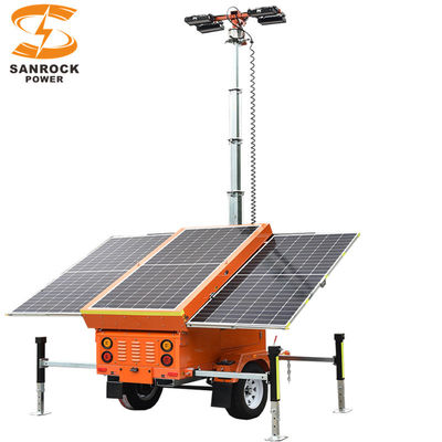1305W Solar Powered Portátil Light Towers LED Mobile Light Tower Para Sítios de Construção