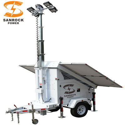 Monokristalino Solar Hybrid Light Tower Trailer Light Tower Tempo de carregamento 7,8 horas