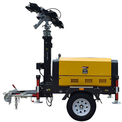 Gerador Diesel Portátil LED Light Tower Método de admissão de ar naturalmente aspirado 1300kg Peso bruto