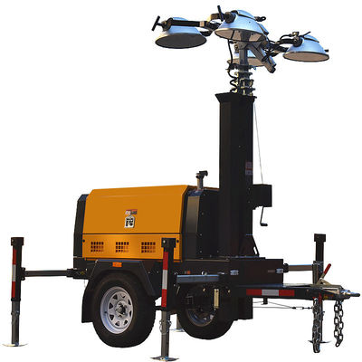 Portátil LED Light Towers Motor Diesel Construção Light Tower de emergência 8-12 horas de funcionamento Diesel Light Tower