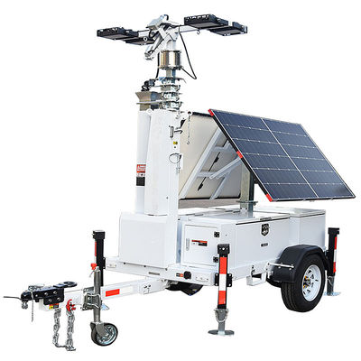 Torre de iluminação solar portátil Operações de mineração Torre de iluminação LED Uso de energia renovável