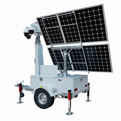 Hot Selling Solar Surveillance Tower Lighting Telescopic Light Tower Solar Light Tower for Mining