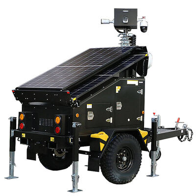 Torre de iluminação solar portátil com conectividade remota 4G/5G Torre de iluminação externa LED Torre de iluminação solar