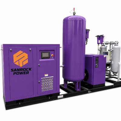 Compressor de ar de parafuso rotativo integrado e tratamento de ar custos operacionais controlados máquina de compressor de ar de corte a laser
