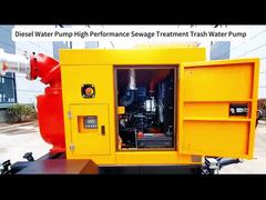 Bomba de água de esgoto Bomba centrífuga de alto fluxo Bomba de descarga de inundação Bomba de água portátil movida a diesel