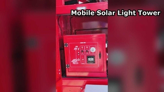 Torre de vigilância móvel CCTV estacionamentos segurança torre de luz telescópica 7mast que levanta luz solar